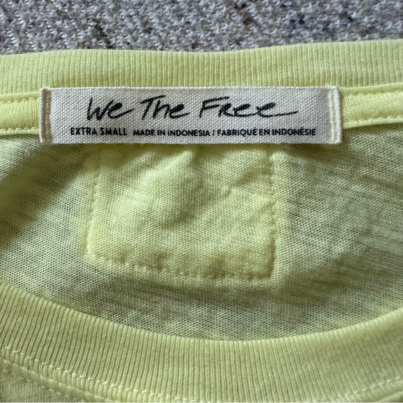 We the Free Nina Tee in Bright Yellow Size XS - Picture 3 of 5